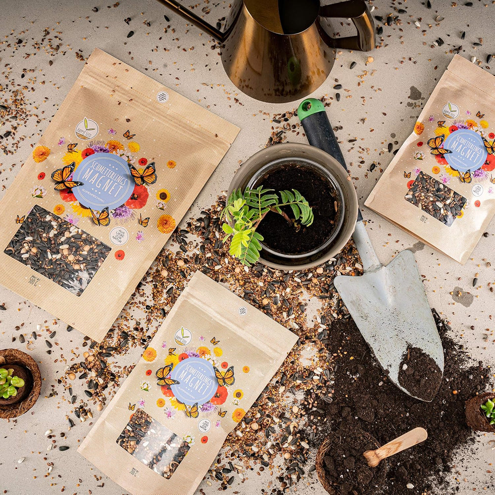 100 g sommerfuglefrø til en farverig blomstereng - farverig og nektarrig vilde blomsterfrøblanding til sommerfugle