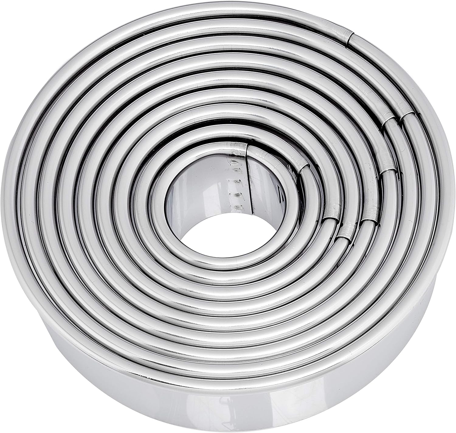 DeBuyer 3323.00N Recipiente cu 9 forme rotunde pentru biscuiți, silicon, gri, 13,2 x 13,2 x 4 cm