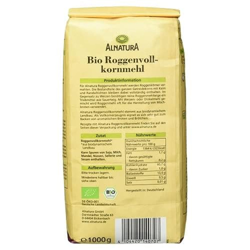Bio Mehl Roggen-Vollkorn, 1 Kg Amestec pentru copt si gatit Naty Shop