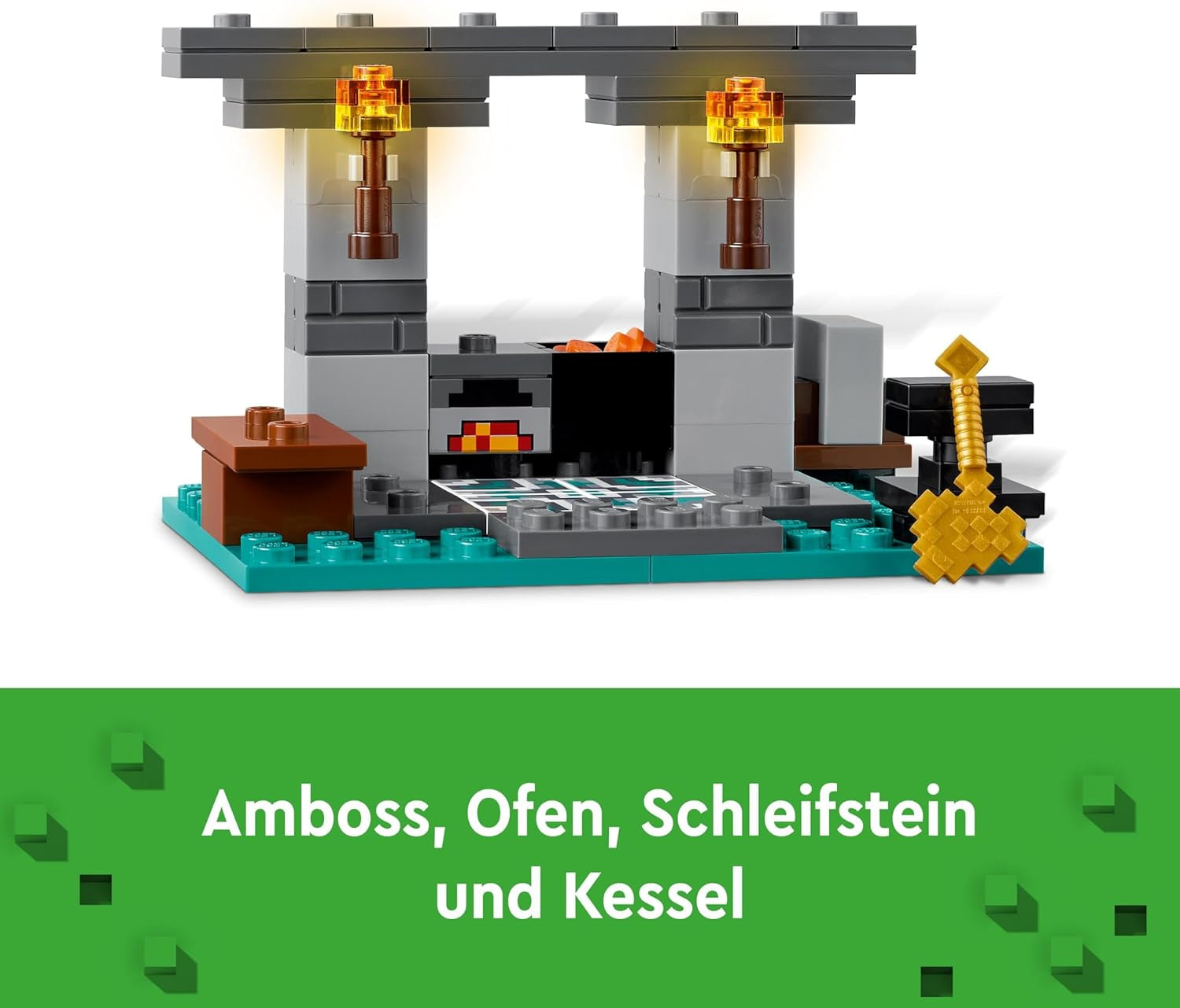 LEGO Minecraft The Armory Legesæt med heltefigurer, legetøjsvåben og Alex-figur, actionlegetøj til drenge og piger, gave til spillere og børn 7 år 21252 byggesæt Besuche den LEGO-Store