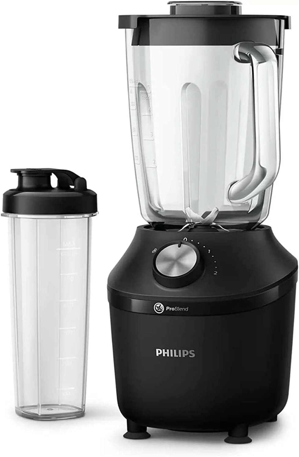 Philips Standmixer Og Smoothie Maker – 600W, 2-Liter-Becher, Homeid-App, 2 Geschwindigkeitsstufen + Impulsfunktion, Problend, Ice-Crush-Funktion (HR2291/41) Køkken Naty Shop