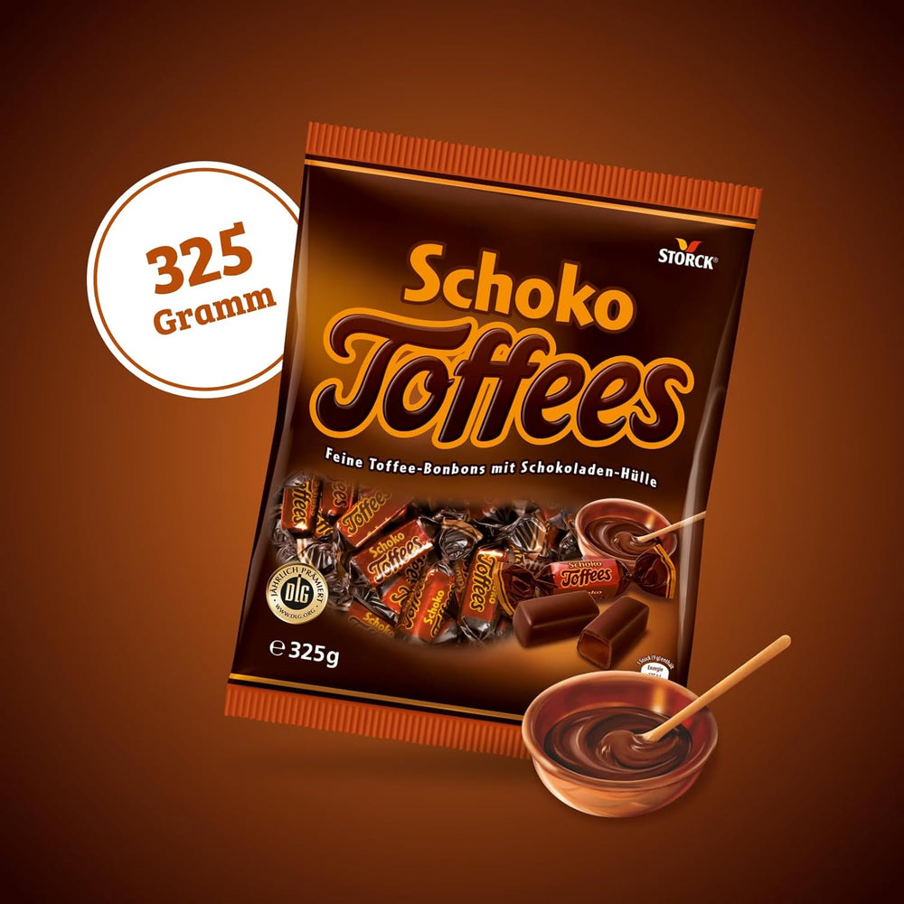 Chokolade karameller - 3 x 325g - Chokolade karamel med bitter chokolade glasur (30%)