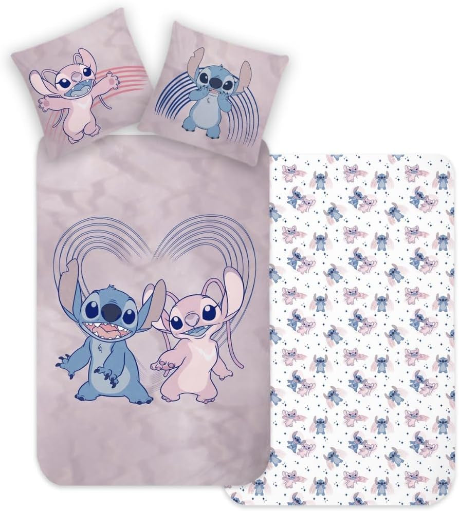 Stitch sengetøj, bomuld Sengetøj - børn Naty Shop Flannel
