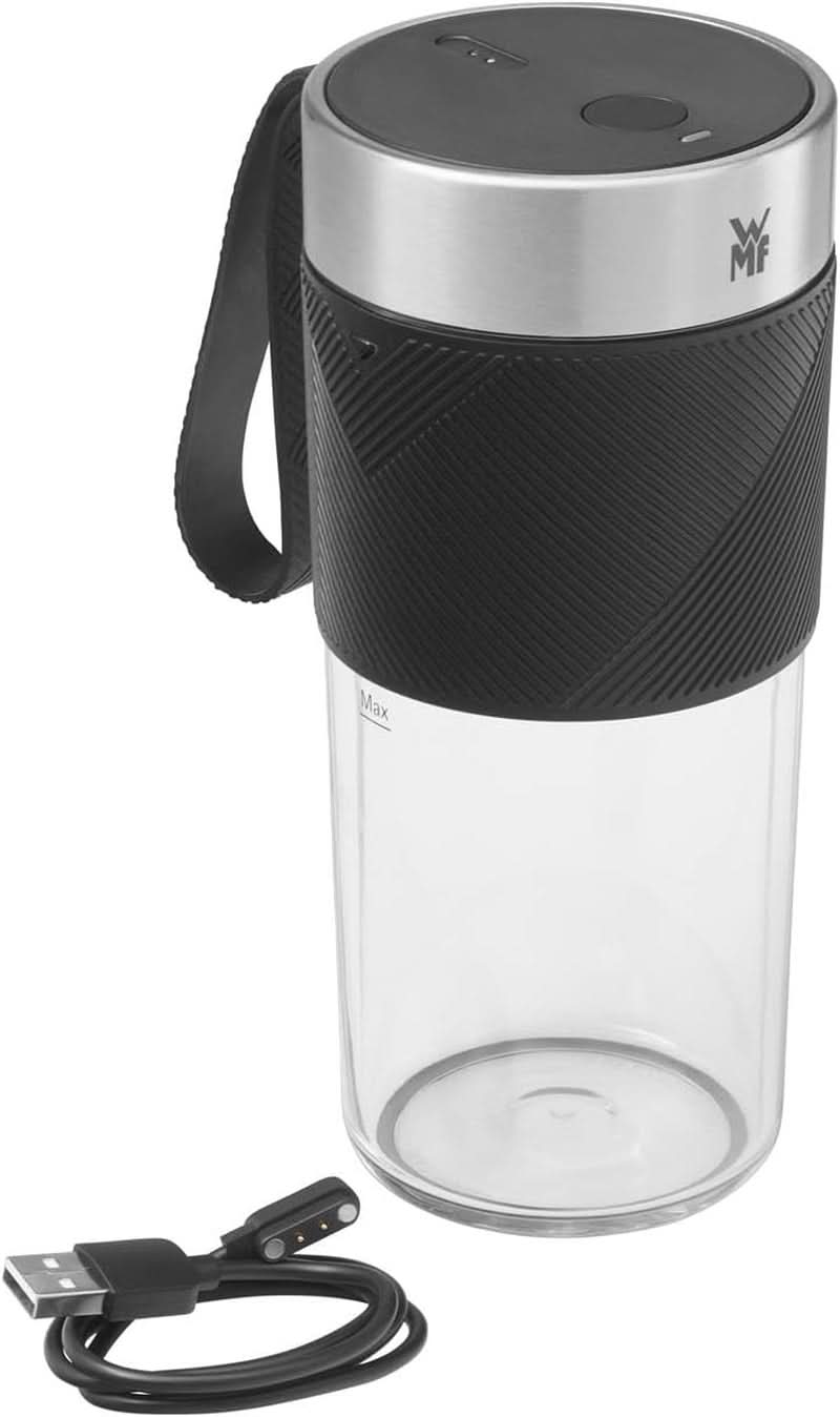 WMF Küchenminis Mix on the Go 300 Ml, Mini Mixer to Go, USB Mixer Smoothie Maker, Aufladbarer Personal Blender, Tragbarer Mixer Für Smoothies, Shakes Bucatarie Naty Shop