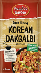 Bambushave - koreansk Dakgalbi Würzpaste | Zum Marineren af ​​Hühnchen, Gemüse og Tofu | Til 4 portioner | Veganske, naturlige ingredienser | 50 g i pose