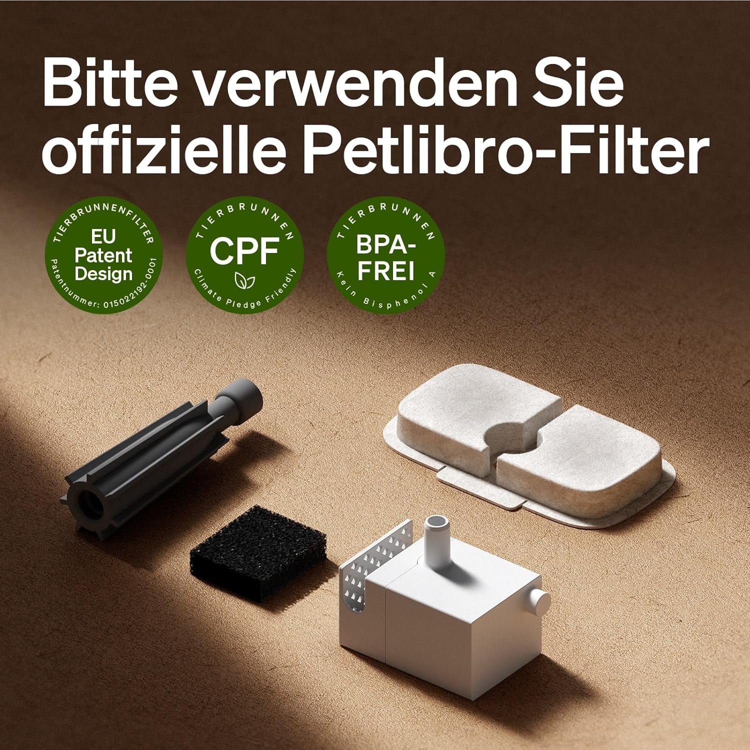 PETLIBRO Filter Katzenbrunnen 8er Pack for Dockstream Trinkbrunnen for Katze PLWF005, PLWF115, PLWF105, PLWF305, 4-Monats-Set PETLIBRO Trinkbrunnen Filter Ersatzfilter for Katzentrinkbrunnen