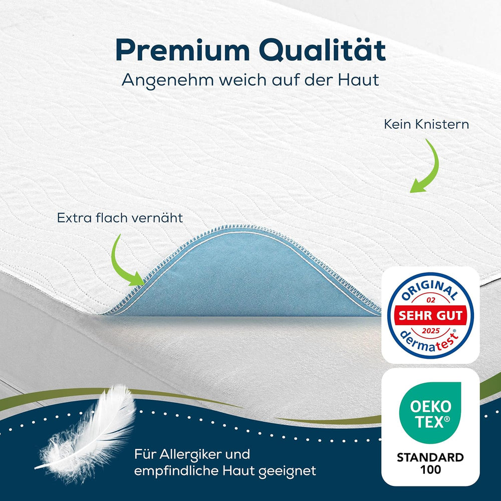 Sensalou Inkontinensmadras 90x160cm Vandtæt inkontinensmadras Vaskbar Åndbar