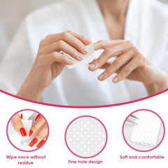 330 Stück Fusselfrei Nägel Wattepads, Fusselfreie Nageltücher, Nagel Wischtücher Wattepads, Nagellack Entfernen Für Cleaner Gelnägel Nail Wipes Pads (Weiß)