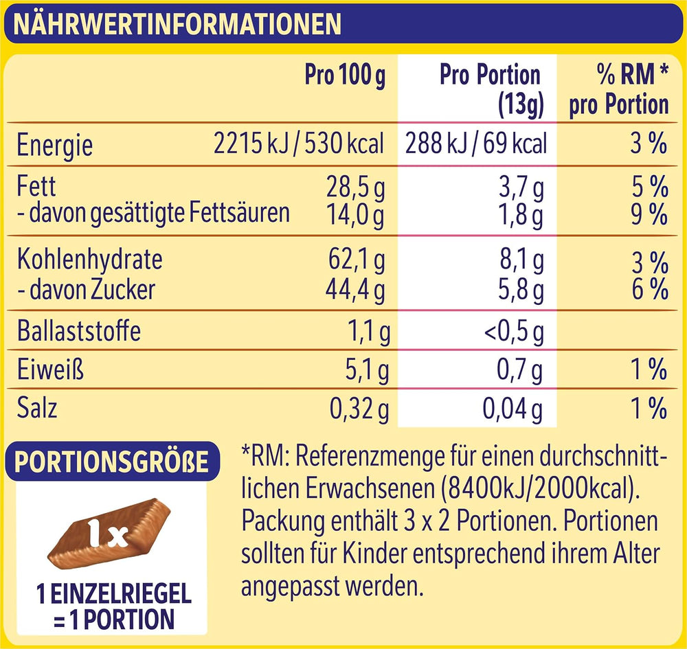 Nestlé Crunchy Waffle Delicious Milk Chocolate Vaffelbar Multipakke 1 pakke (3x26g hver)