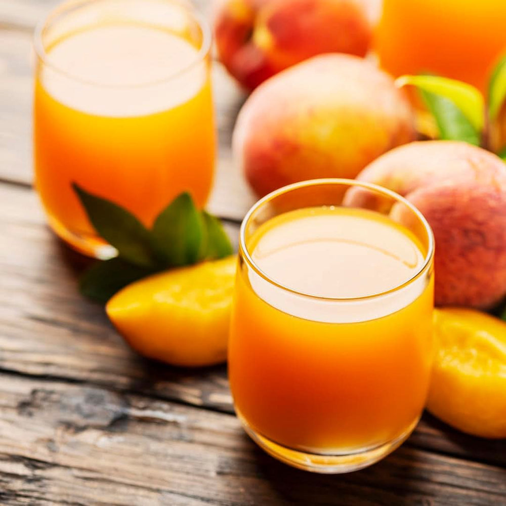 Rauch Happy Day Peach | Fra frugter modnet i solen | 6 x 1 liter, Tetra Prisma Alkoholfri drikkevarer Naty Shop