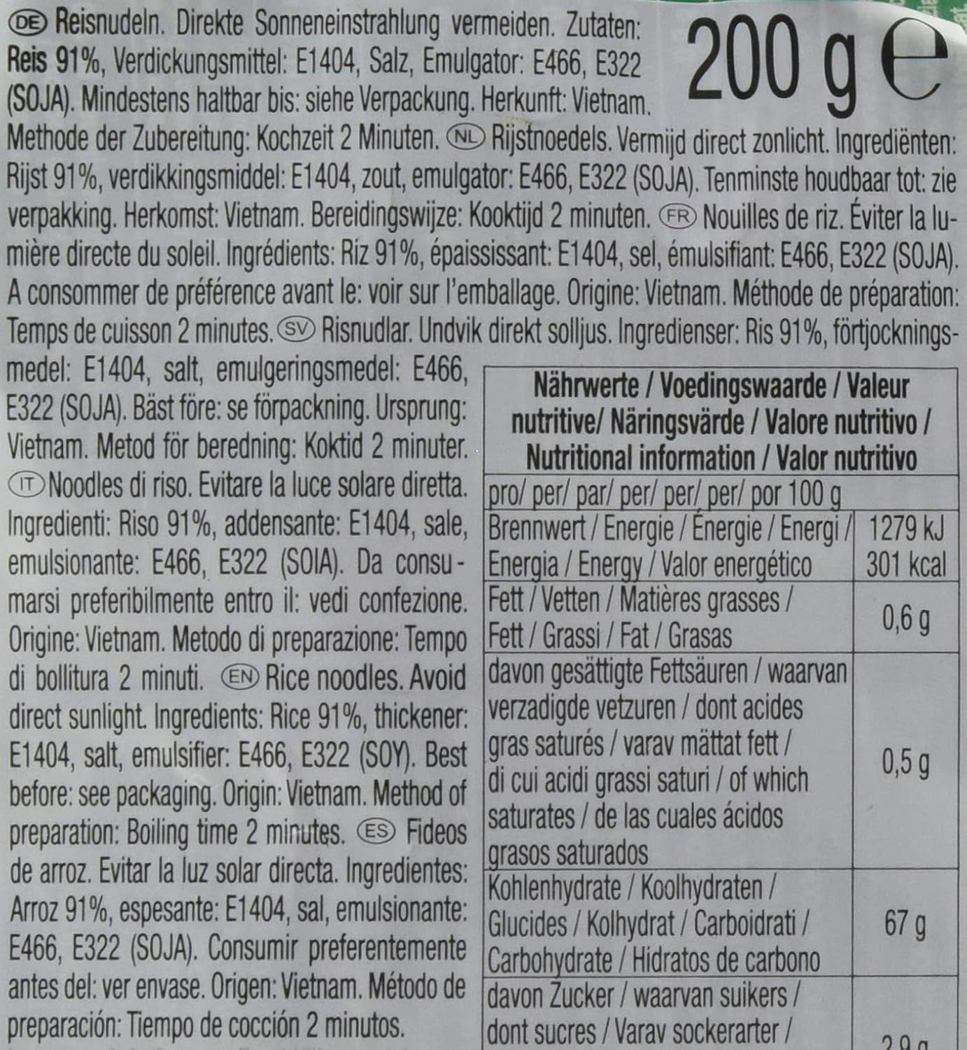 ACECOOK - ELLER RISNUDLER - (1 X 200 GR)