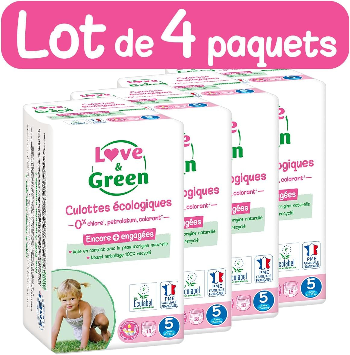 - Gesunde und ekologischen Diadeln Größe 6 (+16 kg), 1-Monatspackung (72 Pants) — saugfähig, auslaufsicher und frei von unerwünschten Inhaltsstoffen (Emballage kan variere)