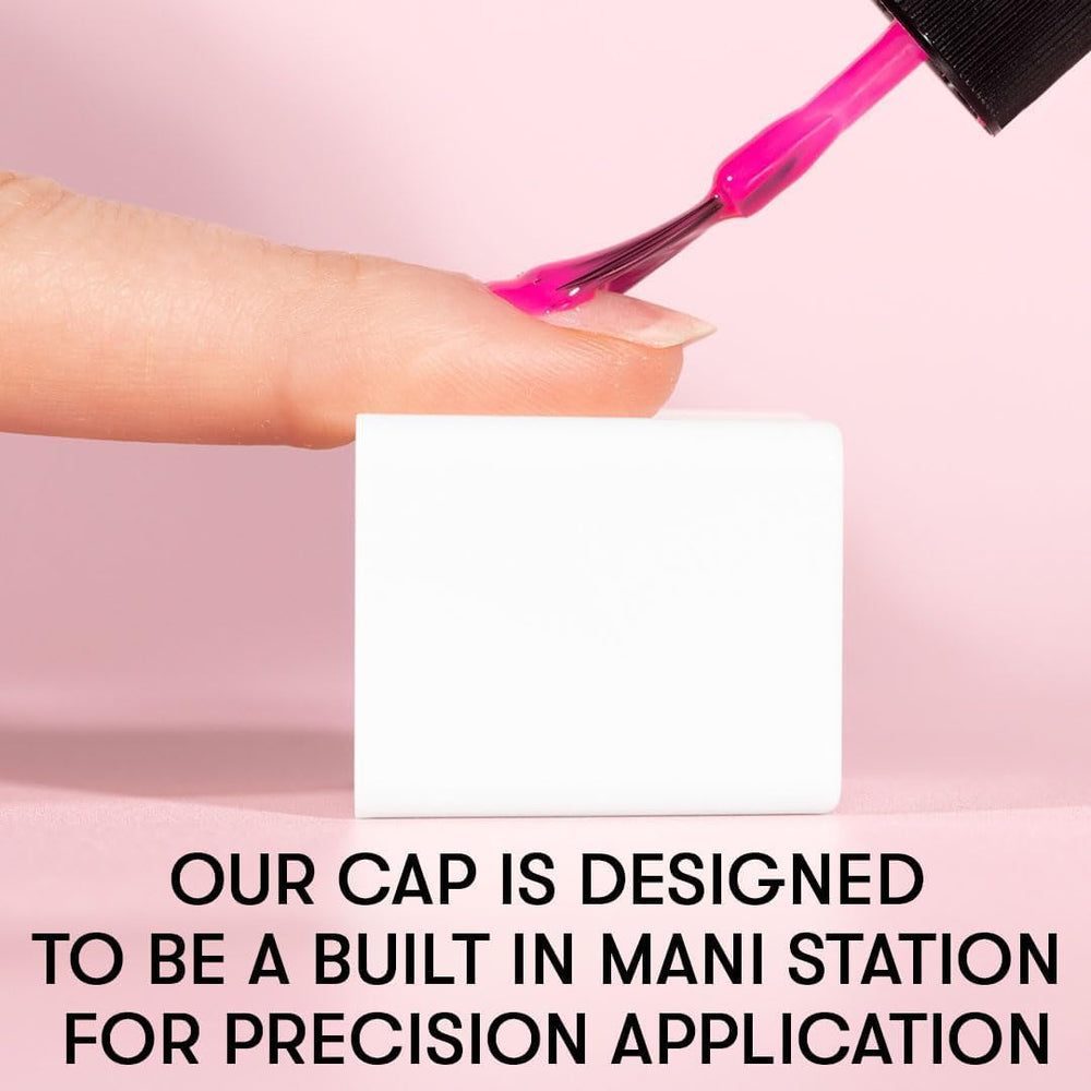 Nails Inc Bedre på toppen, få glaseret, blank, skinnende, neglepels, ingen spaltning, langtidsholdbar, hurtigtørrende, lufttørre, professionel manicure og pedicure, finger- og tånegle, vegansk neglelak, 14ml