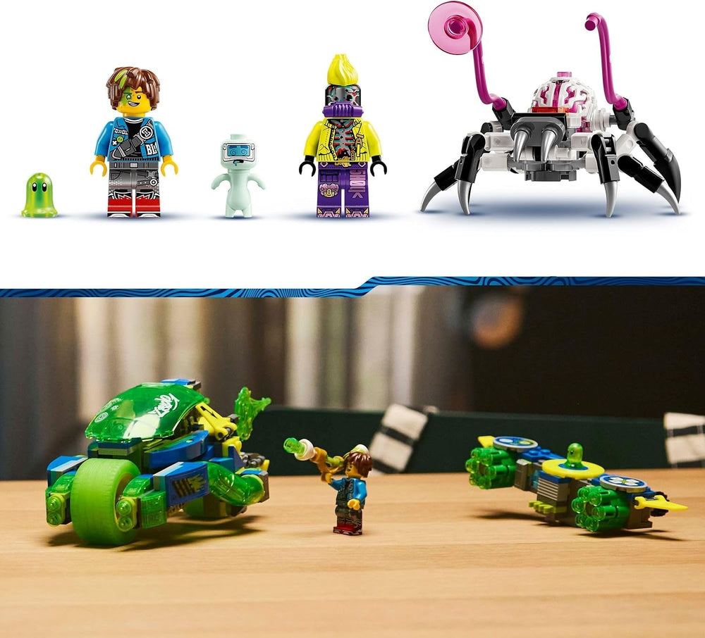 LEGO Dreamzzz Mateo med Z-Blob Action Racer, 2-i-1 Fantasy Legesæt med køretøjer, minifigurer og drømmevæsner til børn på 8+, gave til drenge og piger 71491 Byggesæt Beuche den LEGO-Store