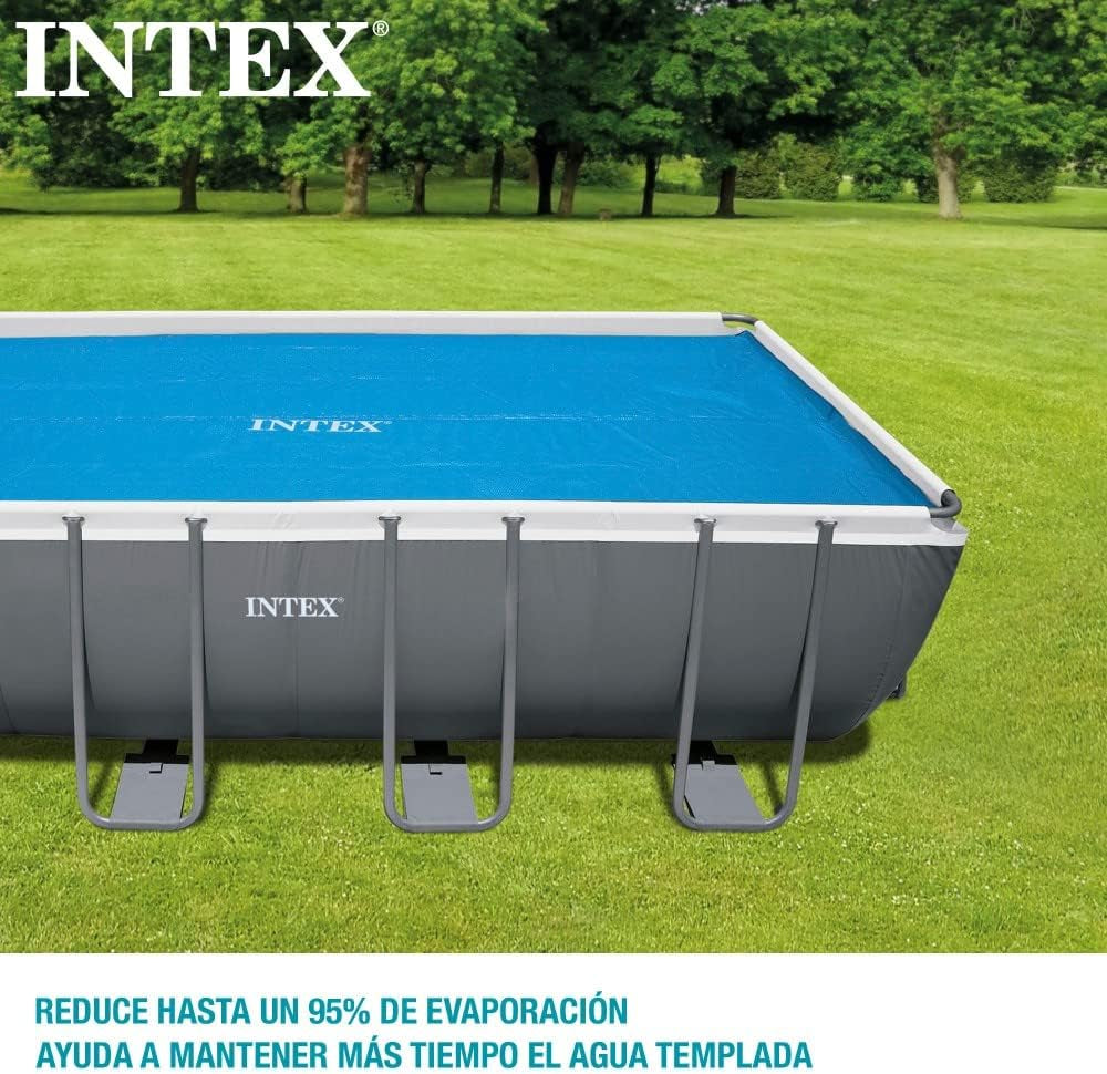 Intex Ultra Frame rektangulært madrasbetræk 549 x 274 cm, 160 mikron tykkelse, fremstillede mål: 538 x 253 cm, 28016, blå