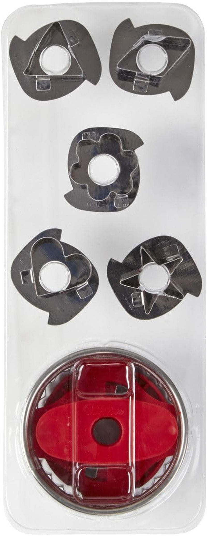 Wilton Linzer Keksausstecher Weihnachten Set/7, Metall Plätzchenförmchen für Traditionelle Österreichische Linzer-Kekse: Stern, Herz, Blume, Dreieck, Raute, Kreis - 7 Stück