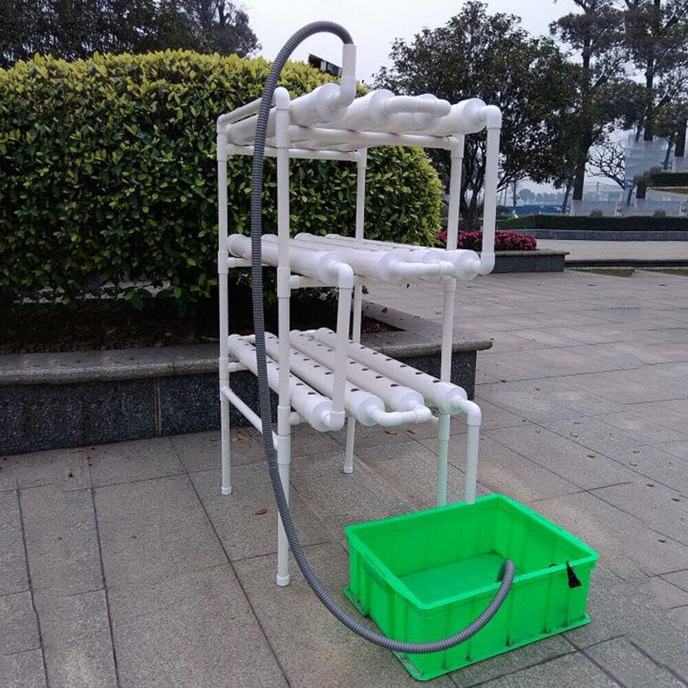 3-trins Hydroponic Grow System Kit 108 dyrkningssteder Hydroponic System til grøntsager Grow Kit Soilless Grow System Hydroponic Kits til bladgrøntsager.