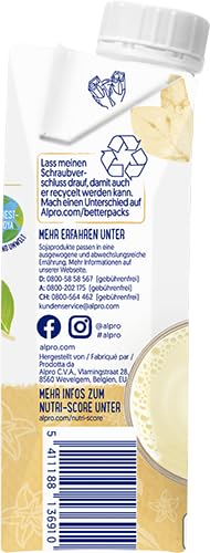 Alpro vanilje sojadrik - vegansk, laktosefri, med vitaminer