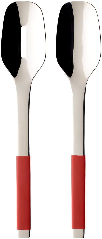 Villeroy And Boch - S+ Taupe, set de tacâmuri din oțel inoxidabil de înaltă calitate cu mâner din silicon Naty Shop Rosu tacamuri