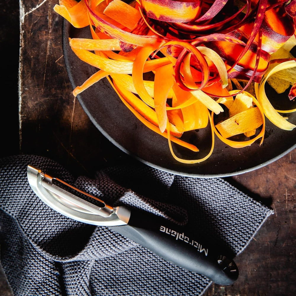 Naty Shop Microplane professionel dobbeltbladet rustfrit stål Ambidextrous skræller