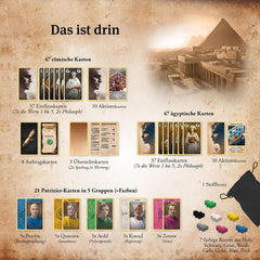 KOSMOS 684556 Caesar & Cleopatra, Strategikortspil for 2 spillere fra 10 år og opefter, Voksenspil, Brætspil for 2