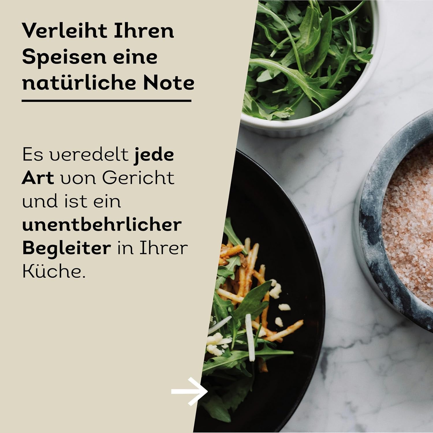 Küper Selection 1000g Kristallsalz rosa fein - rosa Speisesalz zum Würzen und Verfeinern - 100% natürliches Salz