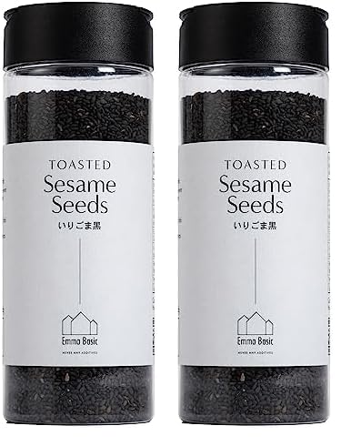 - Gerösteter schwarzer Sesam 150g | Ballaststoffreich | Proteinkilder vegansk | Reiches Aroma | Antioxidant | Simpel streuen