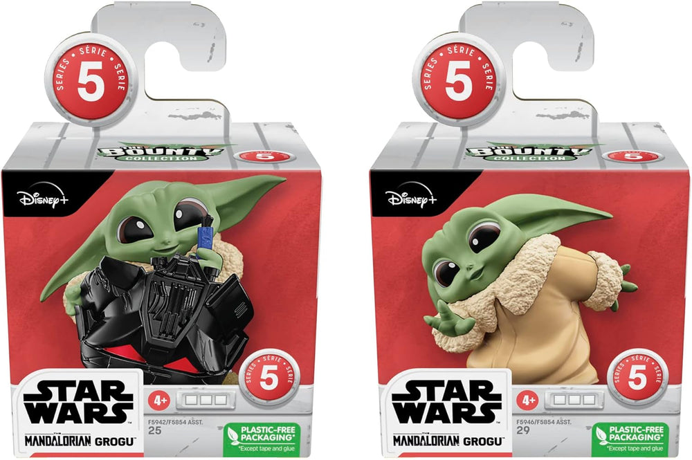 Star Wars Hasbro the Bounty Collection Series 5, figuri Grogu 2-pack, joc cu cască, joc peek-a-boo, jucărie pentru copii cu vârsta de peste 4 ani, 5.5 cm, Multi, F5941 Action figures Naty Shop