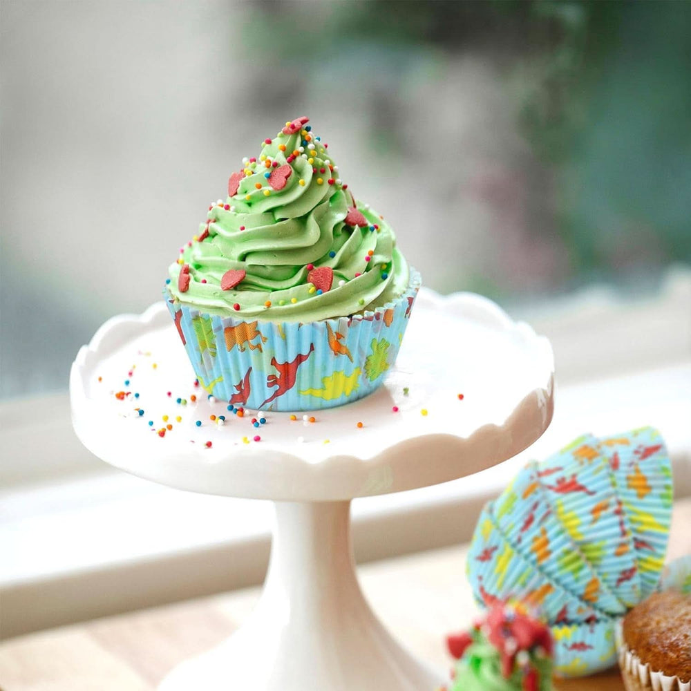 Günthart Dino sæt, 55 gram + 50 papir cupcake etuier Sprinkles Naty Shop