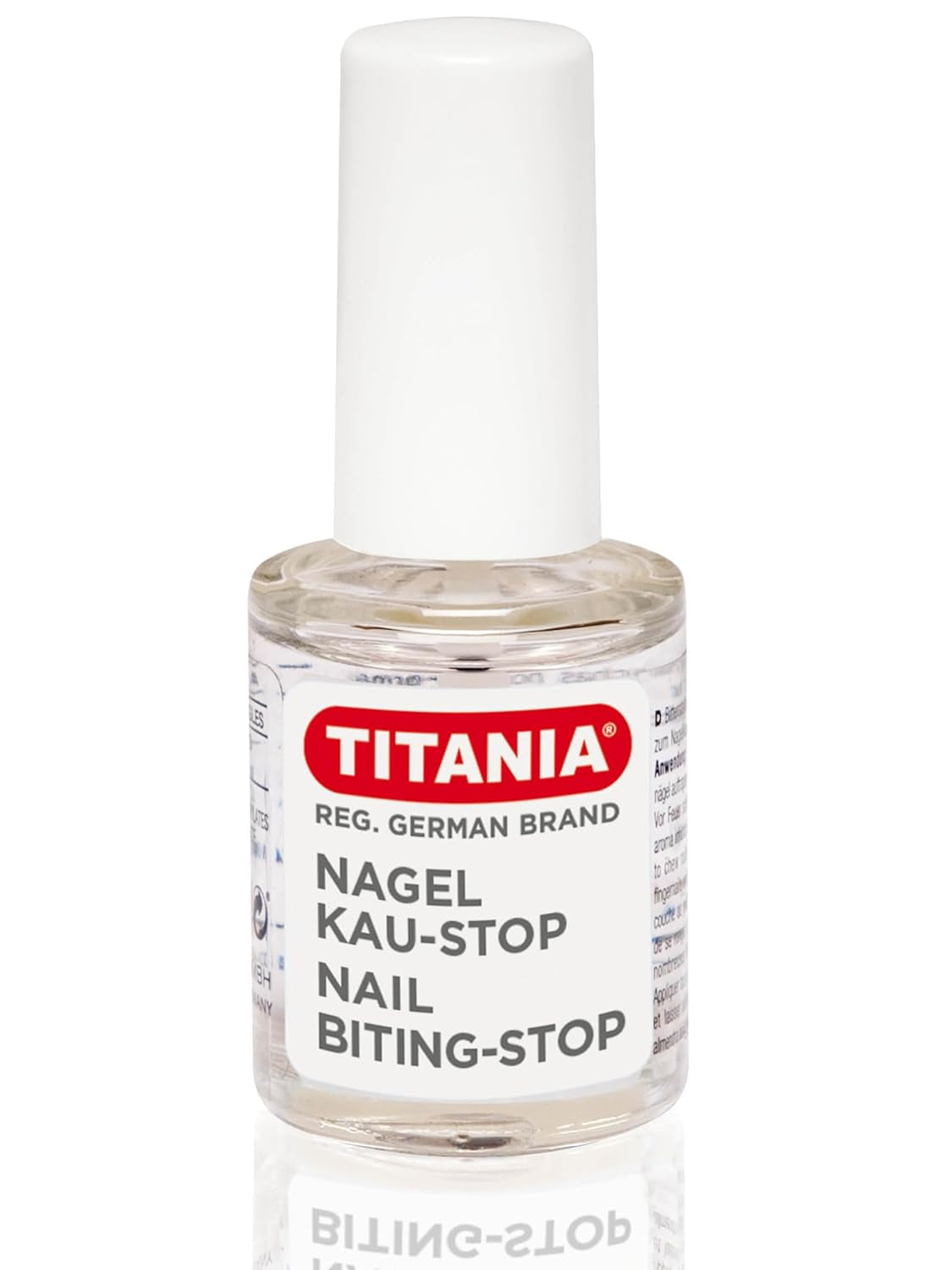TITANIA Anti-Redness Neglelak (10ml) • Neglebidende neglelak • Forebyggelse af neglebidning • Håndbeskyttelse til neglebidning • Forebyggelse af neglebidning