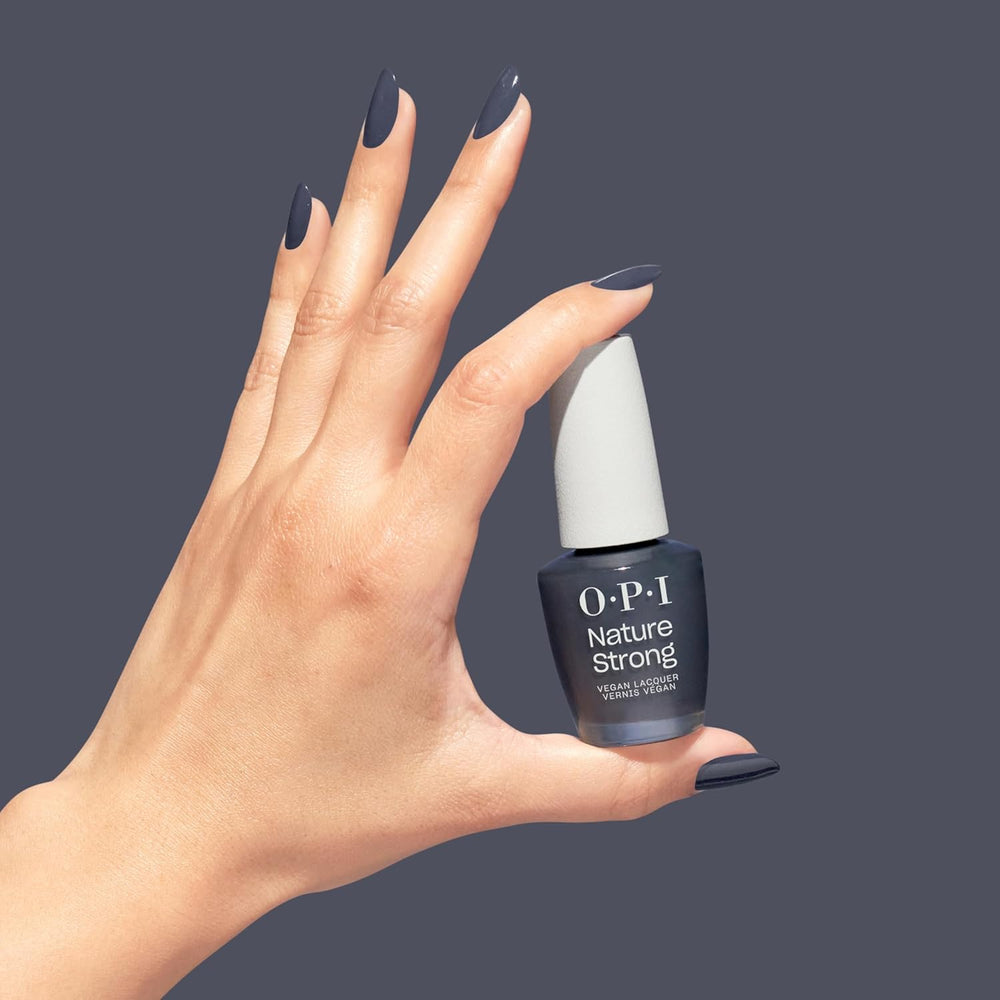 OPI Nature Strong White, Grey og Black Shades - langtidsholdbar neglelak med en innovativ vegansk formel indeholdende naturlige ingredienser - til skinnende negle