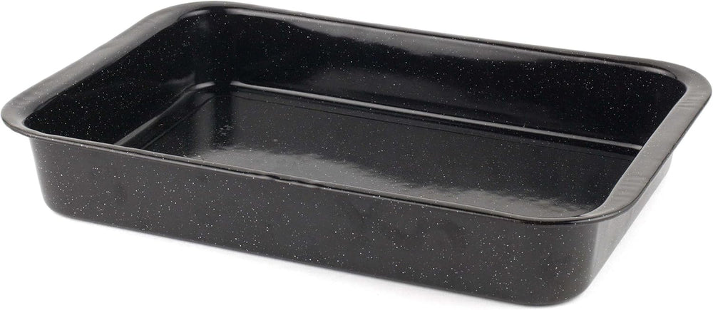 Russell Hobbs CW9161 Romano 34Cm Emalje Bräter - Mit Gitter, Rechteckige Auflaufform Mit Rost, Spülmaschinenfest Ofenform, Grill Auflaufform, Bratform Für Backofen Ofenbeständig Bis 230 Degree Forme og bakker til bagning Naty Shop 36Cm