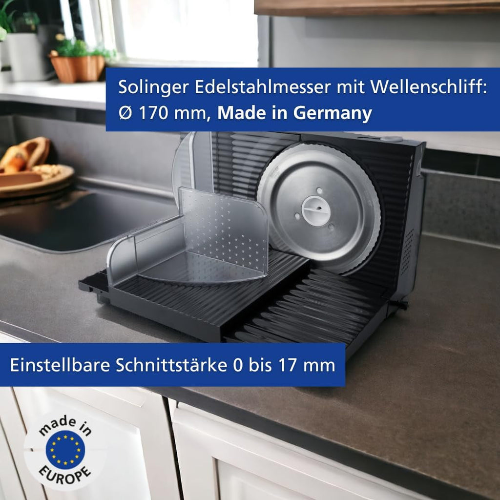 Feliator multifuncțional Steba, grosime de tăiere reglabilă până la 17 mm, protecție pentru mână Rasnite si Feliatoare Naty Shop