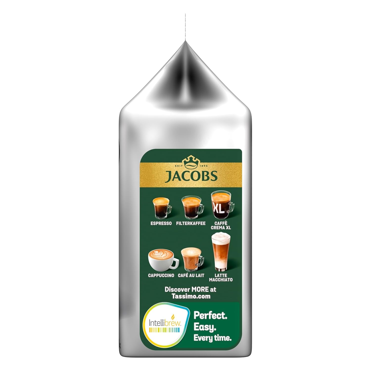 Tassimo Kapseln Jacobs Typ Latte Macchiato Classico, 5 x 8 Pads, 40 Kaffeekapseln