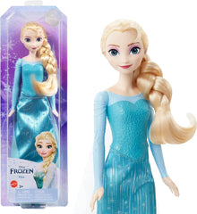 Mattel Disney The Ice Queen Elsa Doll, The Ice Queen Doll, păr blond pieptănat, mobilă, pantofi detașabili, cadouri Disney, jucării de la 3 ani, HLW47 Papusi Naty Shop Elsa păr pieptănabil