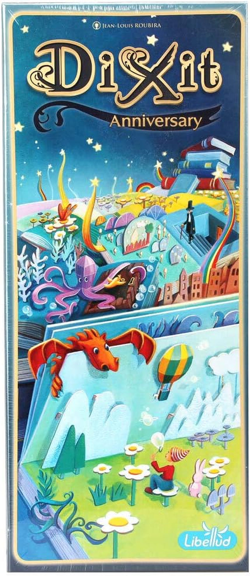 Asmodee, Dixit, Tysk version, Basisspil, Et billede er tusind ord værd, Kreativt familiespil for 3-8 spillere fra 8 år og opefter, Årets spil 2010 med 30 minutters spilletid