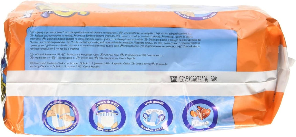 Huggies Little Swimmers L, mărime 5-6 (12-18 kg), 8 pachete de 11 [88 scutece] Mama si Copilul Naty Shop