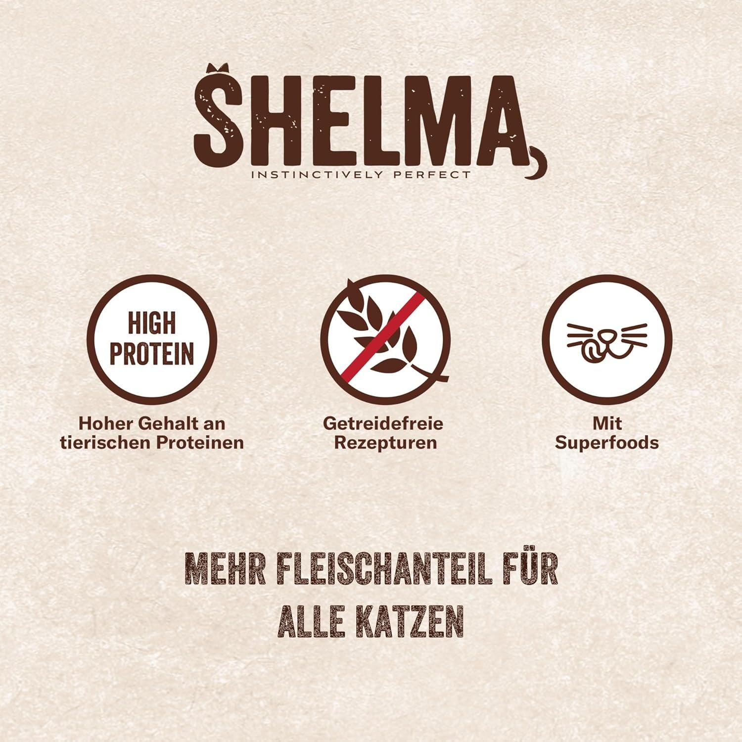 Shelma Hrană umedă pentru pisici Megapack cu carne de vită, curcan, pui și rață – Hrană completă fără cereale cu conținut ridicat de carne – 40 x 85 g (3,4 kg)