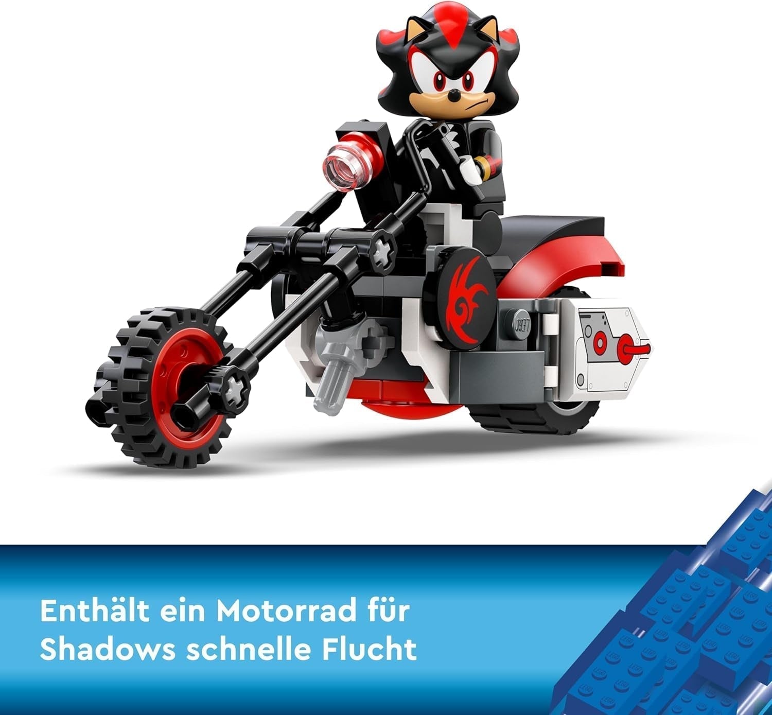 LEGO Sonic the Hedgehog Shadow the Hedgehog Escape Legetøj Motorcykel og videospil Figursæt Gave til gamere og fans 8 år gamle drenge og piger Fan vare 76995 Byggesæt Besuche den LEGO-Store