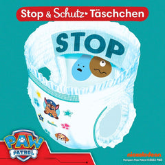 Pampers scutece Paw Patrol Pantaloni mărimea 5 (12-17Kg) Baby-Dry, Junior cu buzunar Stop and Protect, CUTIE LUNARĂ, 160 scutece Naty Shop