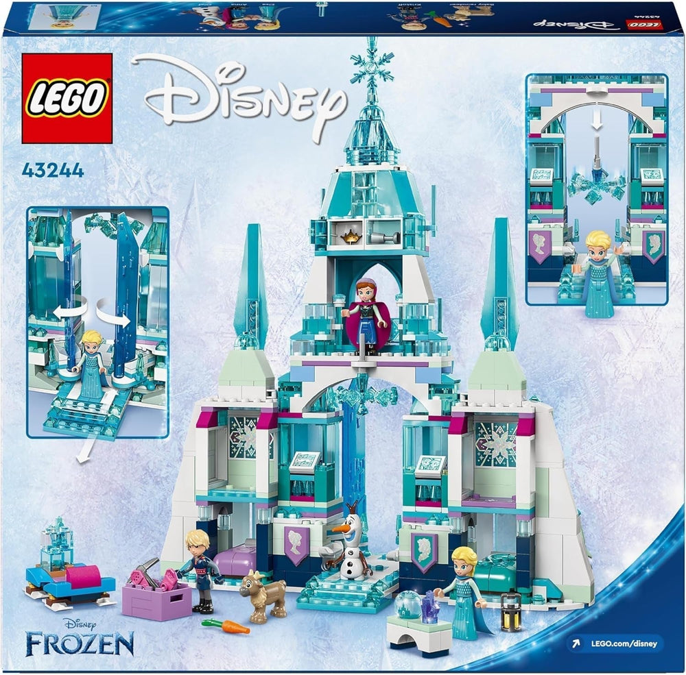 LEGO Ç€ Disney Frosne Elsas vinterpalads, bygge- og legesæt til børn med modelpalads og ELSA og Anna minifigurer, gave til piger, drenge og filmfans fra 6 år 43244 Byggesæt Besuche den LEGO-Store