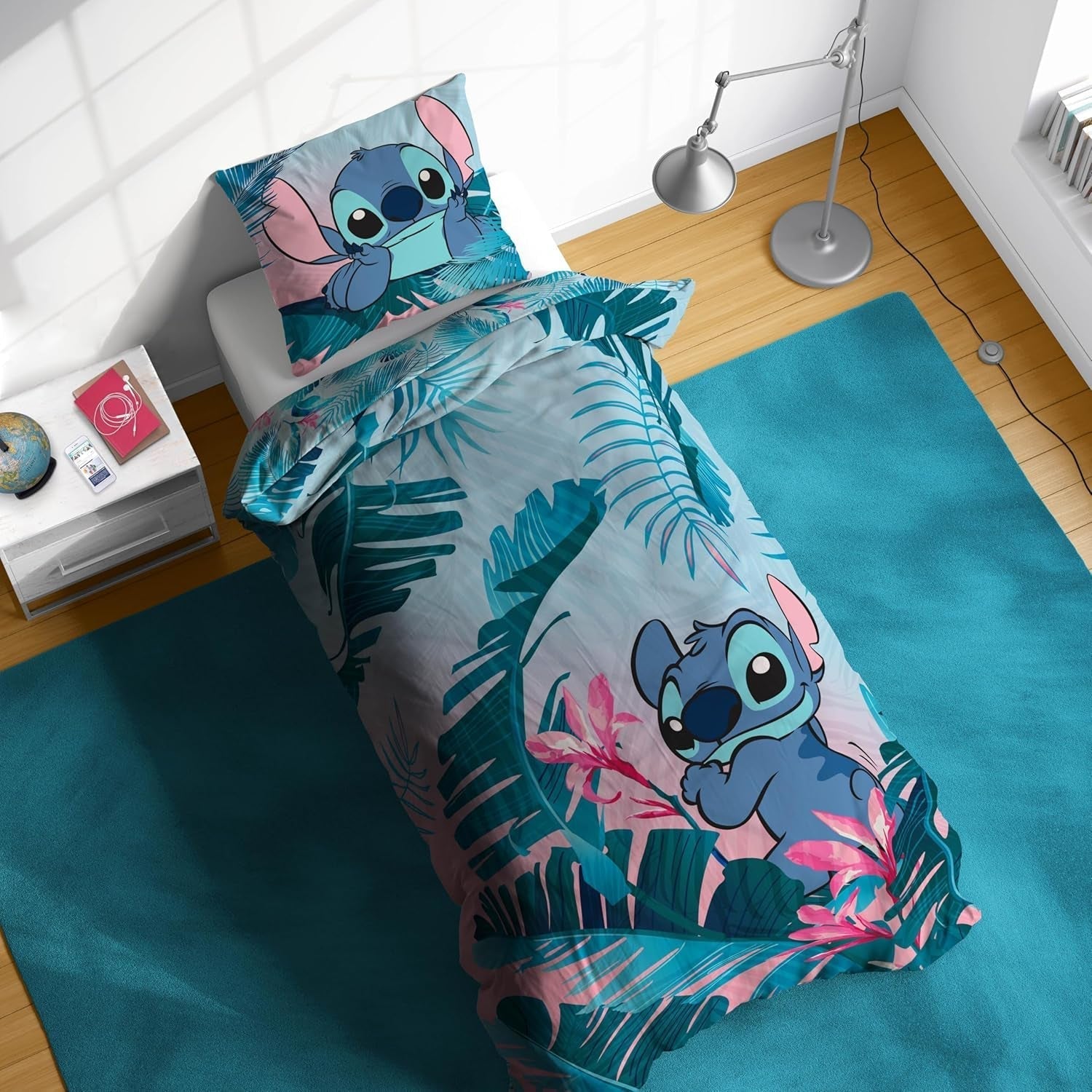 Sengesæt til børn Lilo And Stitch Blomstersengetøj - børn Naty Shop