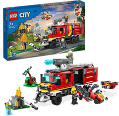 LEGO 60374 City Brandvæsen Command Vehicle Moderne brandbillegetøj med brandslukningsdroner Figurer til børn Byggesæt Besuche den LEGO-Store Singur