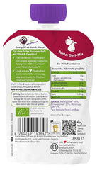 FRECHE FREUNDE Bio Quetschie Apple, Birne & Maracuja, Fruchtmus mit Obst im Quetschbeutel for Babies from 6. Month, vegan, 6er Pack (6 x 100g)