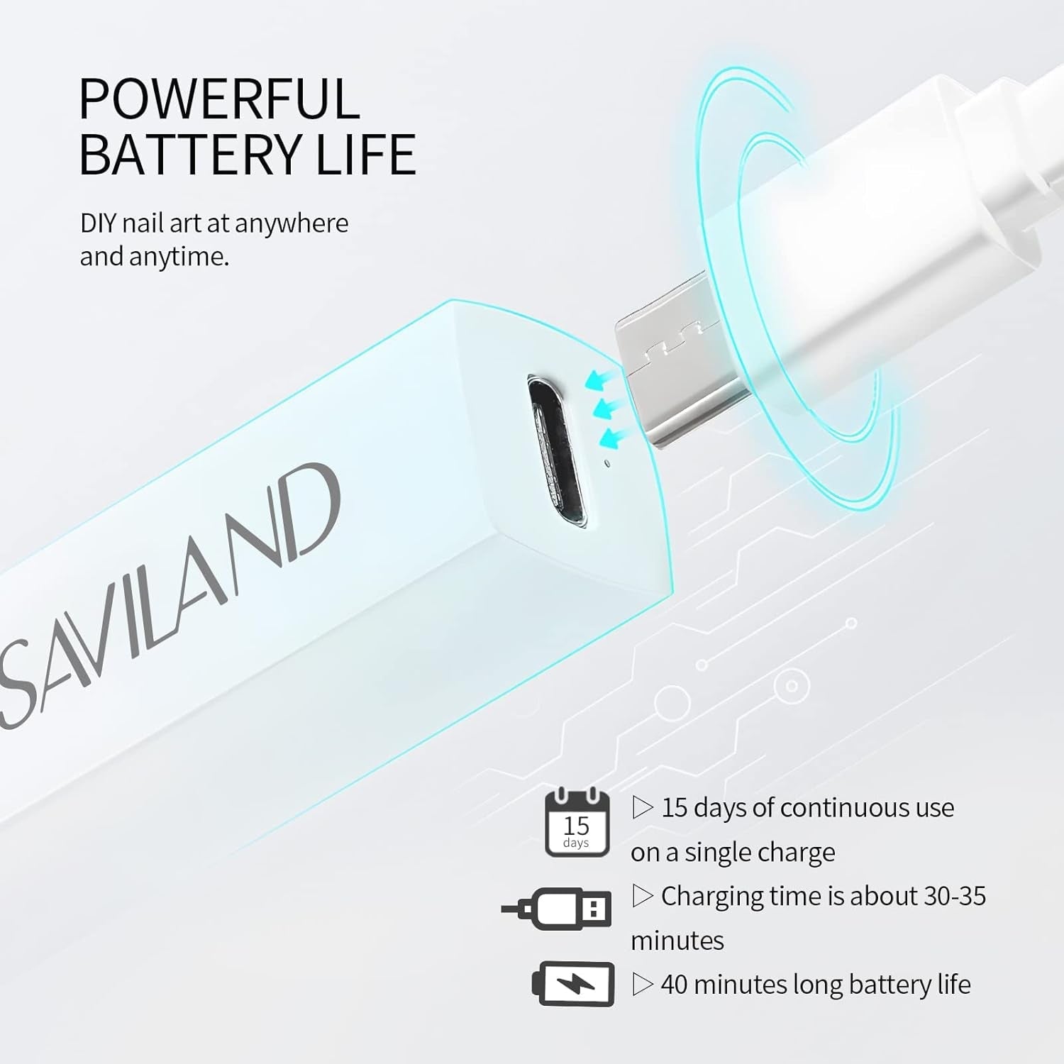 Saviland U V Lampe Für Gelnägel: Mini U V Lampe Für NägelSchützen Sie Die Haut Wiederaufladbar Klein LED Nagellack Trocknergerät Für Nagellack Aufbaugel Nail Tips Nagelkleber Geschenke Für Frauen