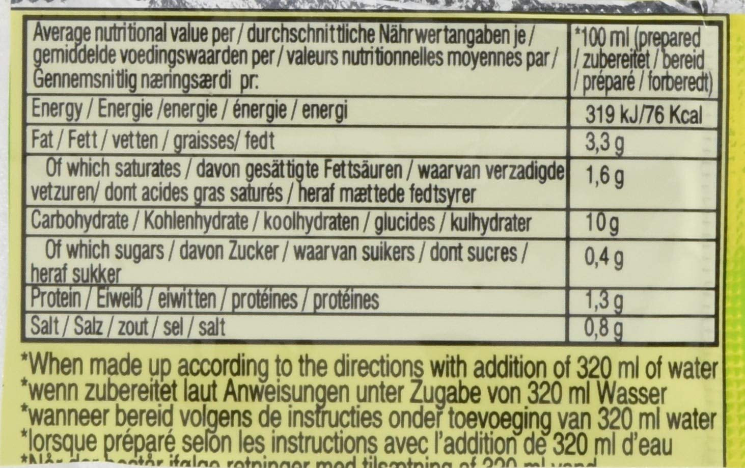 Instant nudler med kylling, pakke med 10 (10 x 60 g)