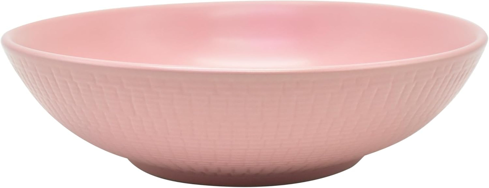 Set de veselă vintage ECHTWERK, 12 piese, design natural „Blanka”, pentru 4 persoane, set elegant de veselă din gresie texturată cu 4 farfurii de cină, 4 farfurii laterale, 4 farfurii de sumă, roz