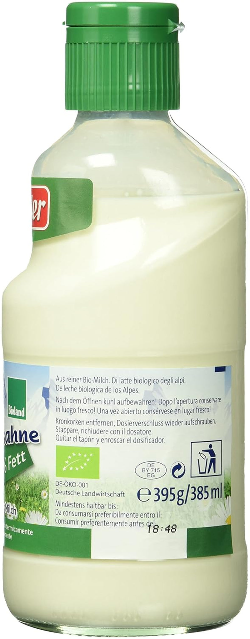 Saliter Bio-Kaffeesahne 10% fedt 395g