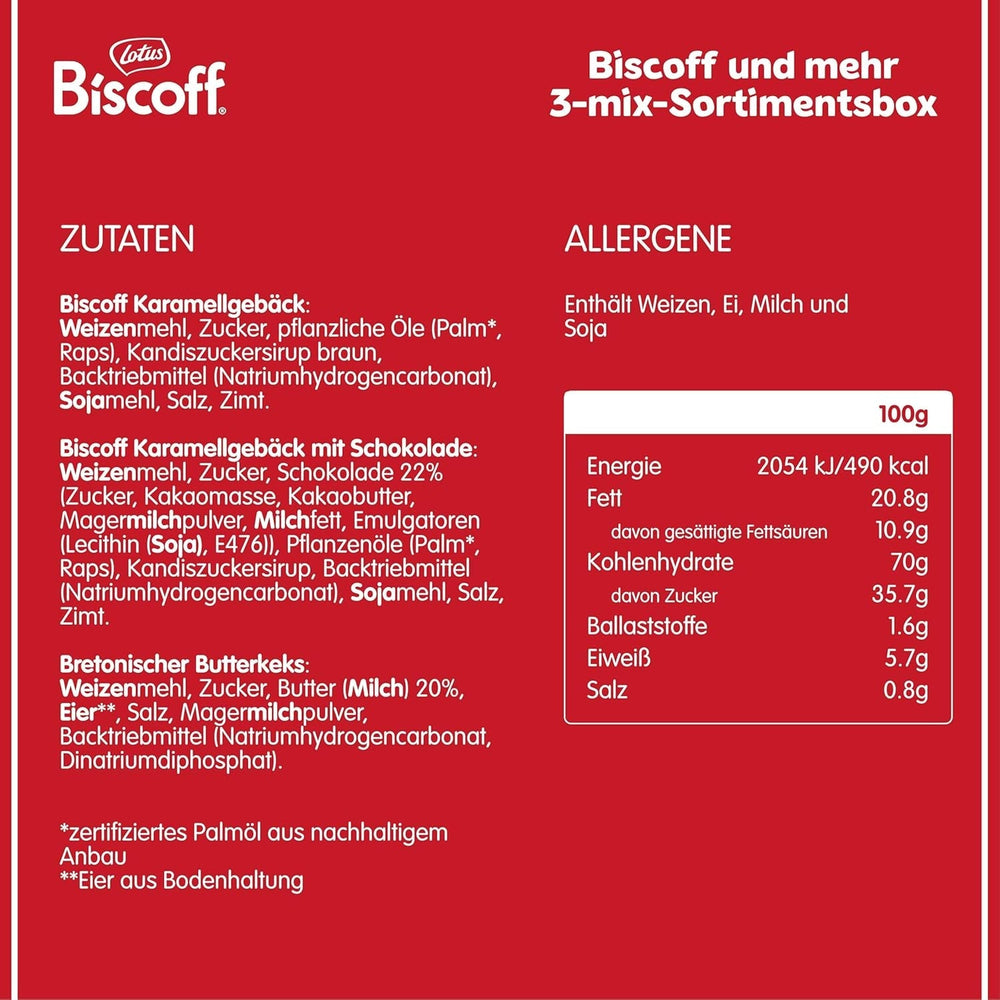 Lotus Biscoff | Biscuite caramelizate, Biscuite cu ciocolată caramelizată și Gallette Bretone | 160 de biscuiți ambalați individual | Doar ingrediente naturale | 160 x 1 | 1,1 kg