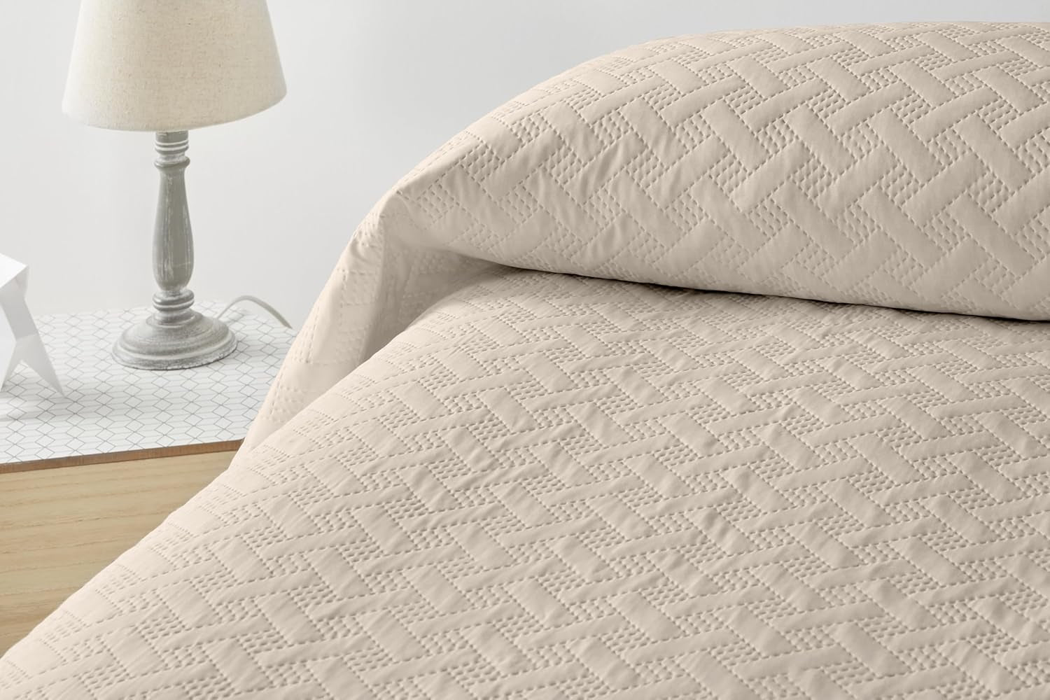 LISO - Sengetæppe til 105 Cm - Bouti Seng Sengetæppe - Forår og Sommer - 200X260 Cm - Pink senge og tæpper Besuche den Degrees home-Butik Beige Seng 90 Cm